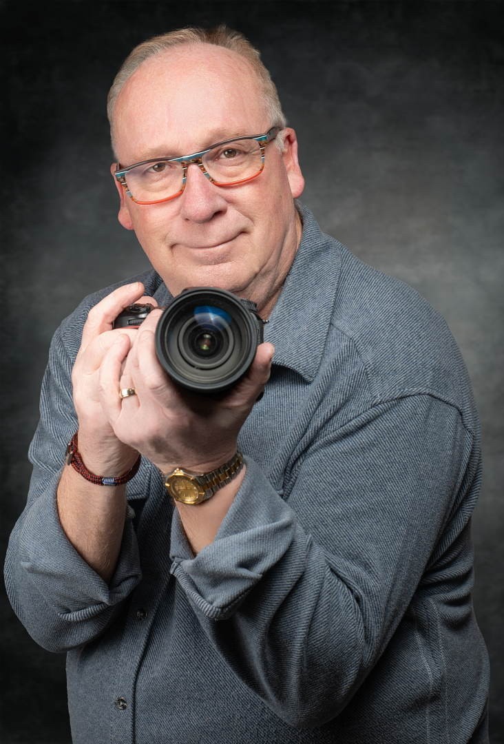 Stephen holding his camera